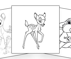 Coloriages Bambi