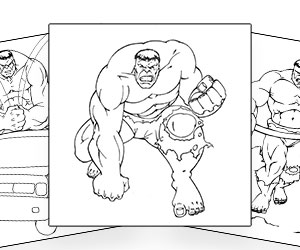 Coloriages Hulk