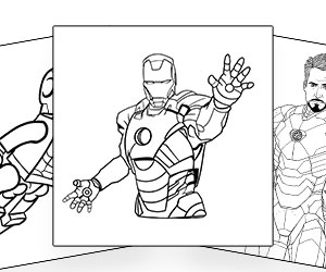 Coloriages Iron Man