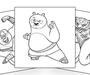Coloriages Kung Fu Panda