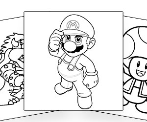 Coloriages Mario