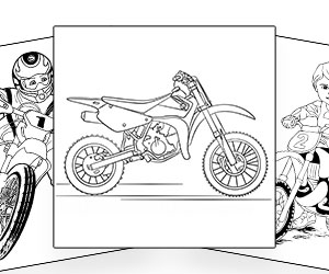 Coloriages Motocross