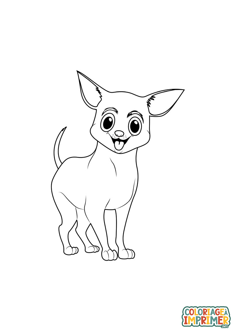 Coloriage Chihuahua à Imprimer Gratuit