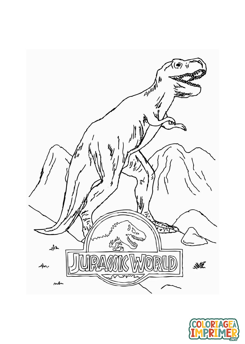 Coloriage Dinosaure Jurassic World à Imprimer Gratuit