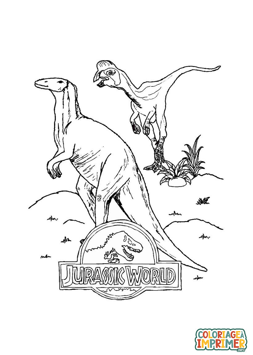 Coloriage Jurassic World Dinosaures à Imprimer Gratuit