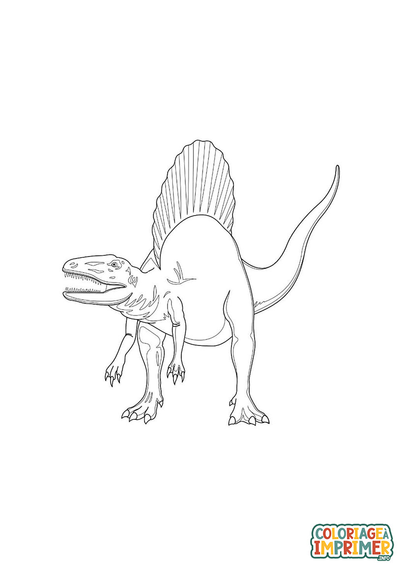Coloriage Jurassic World Spinosaurus à Imprimer Gratuit