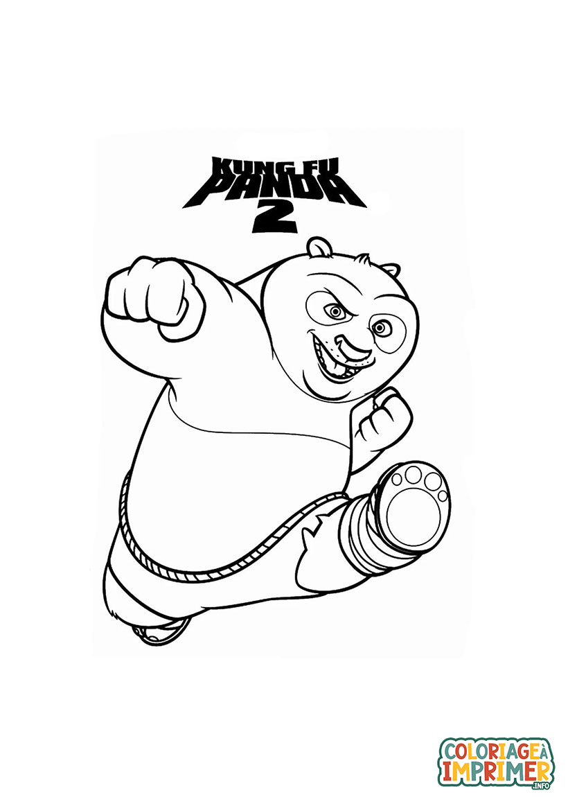 Coloriage Kung Fu Panda 2 à Imprimer Gratuit