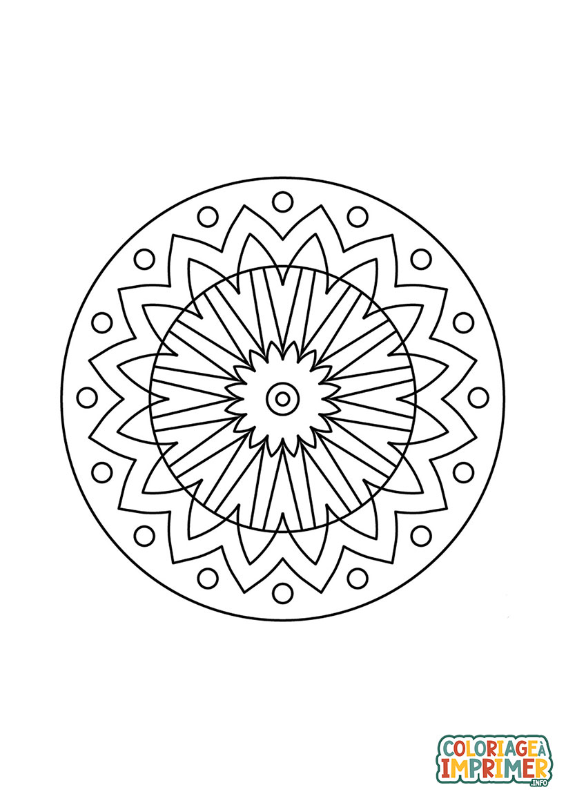 Coloriage De Mandala à Imprimer Gratuit
