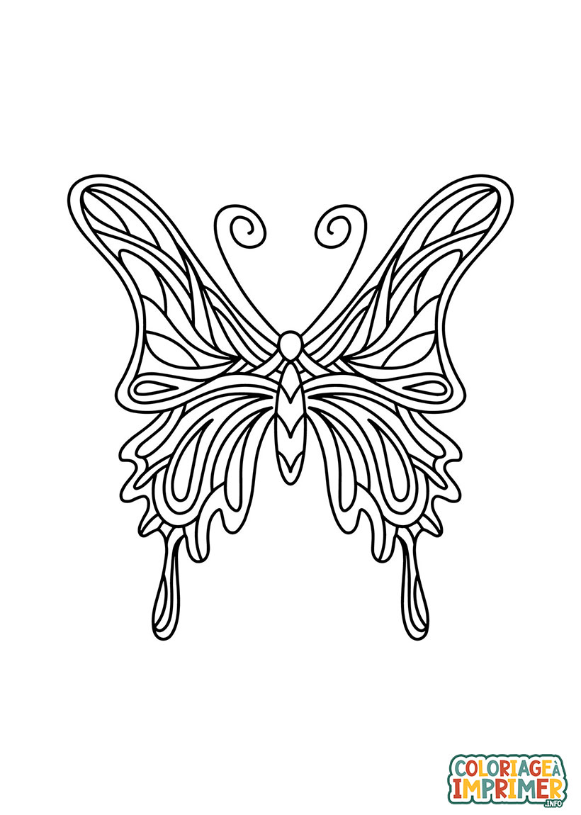 Coloriage Papillon à Imprimer Gratuit