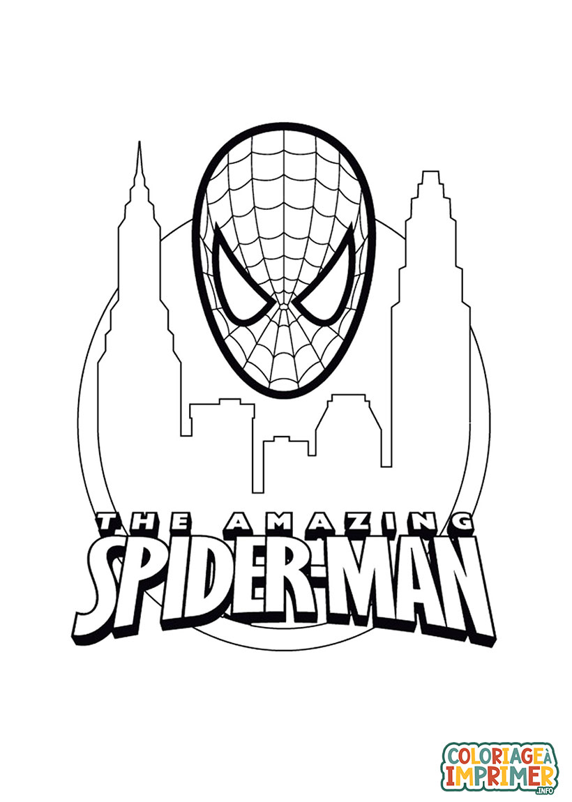 Coloriage The Amazing Spiderman à Imprimer Gratuit