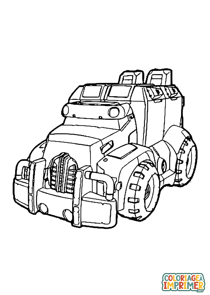 Coloriage Camion Transformers à Imprimer Gratuit