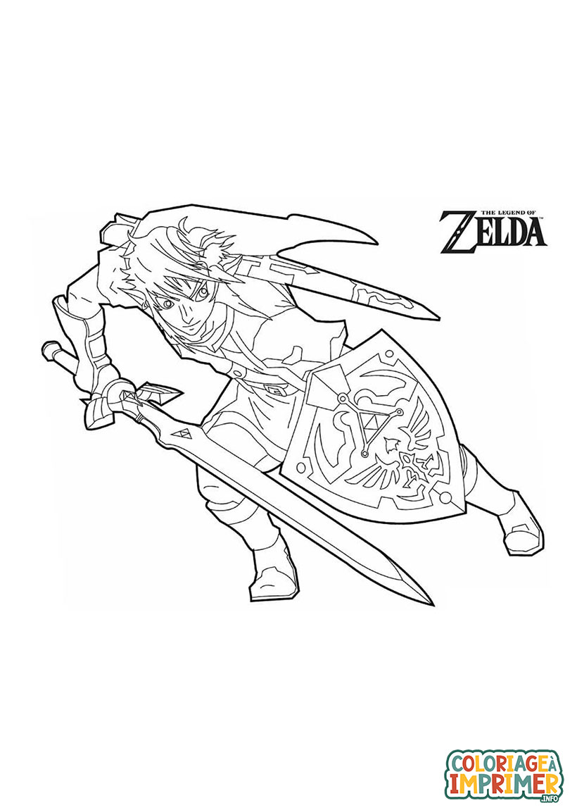 Coloriage Legend of Zelda à Imprimer Gratuit