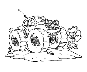 Coloriage 4x4 Monster Truck