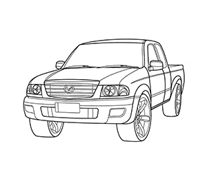 Coloriage 4x4 Pick-up