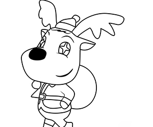 Coloriage Rodolphe