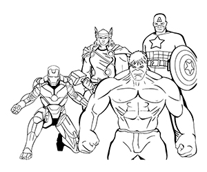 Coloriage de Avengers
