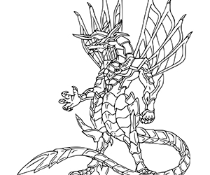 Coloriage Bakugan Drago