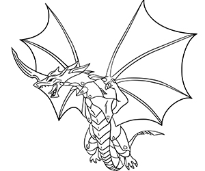 Coloriage Bakugan Dragonoid