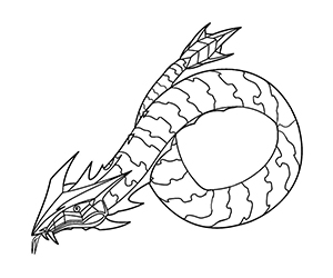 Coloriage Bakugan Serpent