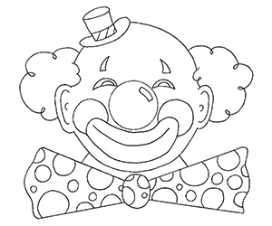 Coloriage Carnaval Clown