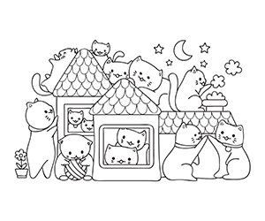 Coloriage Chatons