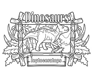 Coloriage Dinosaure Leptoceratops