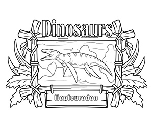 Coloriage Dinosaure Liopleurodon