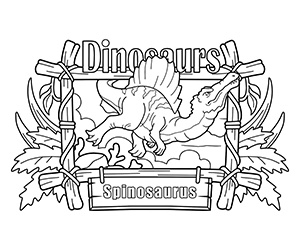 Coloriage Dinosaure Spinosaurus