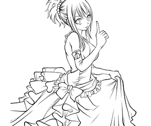 Coloriage Fairy Tail Wendy