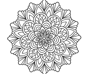 Coloriage Fleur Mandala