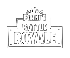 Coloriage Fortnite Battle Royale