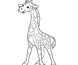 Coloriage La Girafe