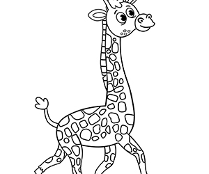 Coloriage Une Girafe