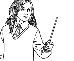 Coloriage Hermione Granger