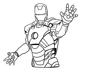 Coloriage Armure Iron Man