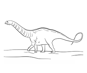Coloriage Jurassic World Apatosaurus