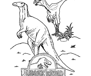 Coloriage Jurassic World Dinosaures
