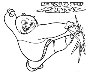 Coloriage Kung Fu Panda 1