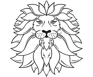 Coloriage Lion Crinière