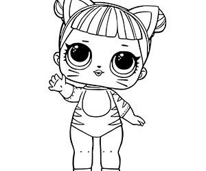 Coloriage LOL Baby Cat