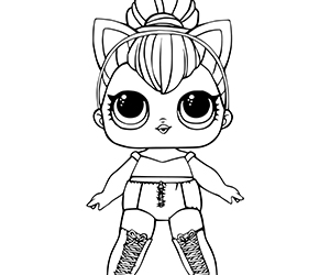Coloriage LOL Kitty Queen