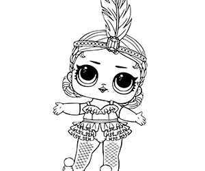 Coloriage LOL Showbaby Glamour