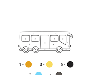 Coloriage Magique Autobus