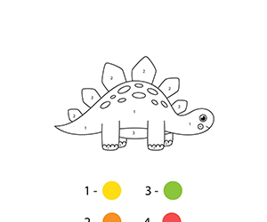 Coloriage Magique Dinosaure