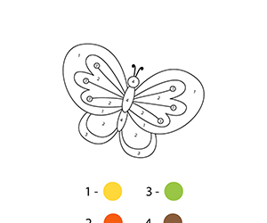 Coloriage Magique Papillon