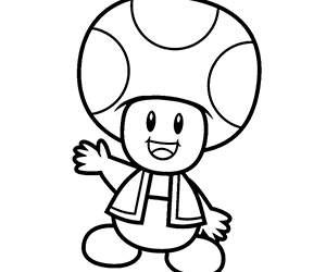 Coloriage Toad