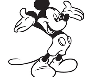 Coloriage De Mickey Mouse