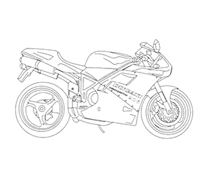 Coloriage Moto Ducati