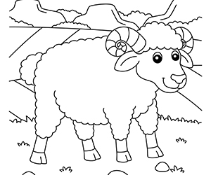Coloriage Mouton en Ligne