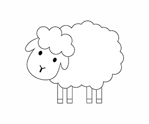 Coloriage Mouton Enfants